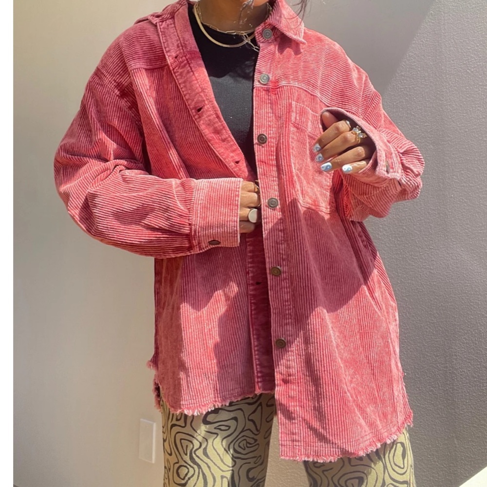 La Miel corduroy Shacket NWT